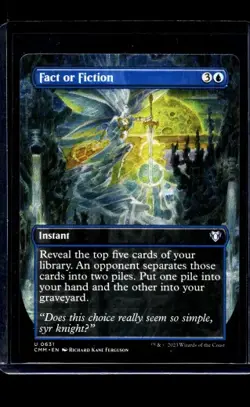 2023 Magic The Gathering CMM Commander Masters Borderless #631 Fact or Fiction - Image 1