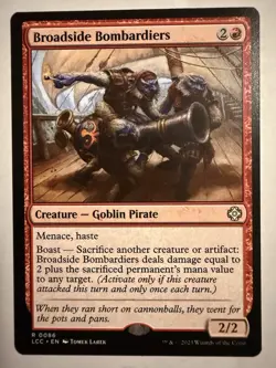 NM Broadside Bombardiers, MTG, Lost Caverns of Ixalan, Magic the Gathering, 86 - Image 1