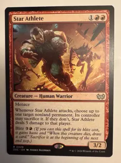 MTG Magic Star Athlete 0029 Commander: Duskmourn: House of Horror DSC - Image 1