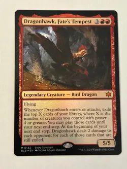 MTG Dragonhawk, Fate's Tempest (132) Bloomburrow BLB - FOIL/NM - Image 1