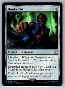 Monk's Fist Foil Final Fantasy Magic the Gathering MTG - Image 1