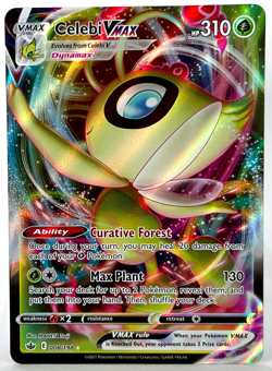 CELEBI VMAX Rare Holo Sword Shield Chilling Reign 8/198 Pokemon - Image 1