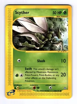 Scyther (106) Aquapolis #106 (2003) Common LP Pokemon - Image 1
