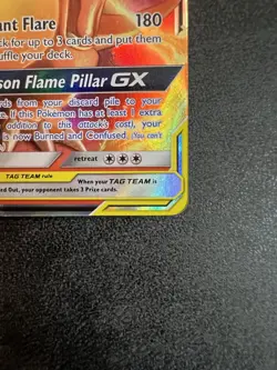 Pokemon TCG Charizard & Braixen GX 22/236 Tag Team Cosmic Eclipse Holo Rare NM - Image 5
