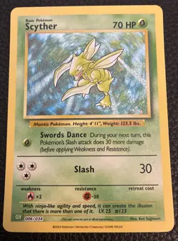 Pokemon Classic Collection Scyther Holo CLV 006/034 NM- - Image 1