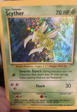Pokemon Classic Collection Scyther Holo CLV 006/034 NM- - Image 2