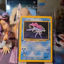 Pokemon TCG Suicune Neo Revelation 27/64 Regular 1st Edition Rare Pokemon - Image 1