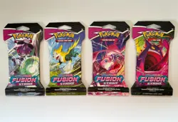 Pokemon TCG Sword & Shield Fusion Strike Sleeved Booster Pack Art Set - Sealed - Image 1