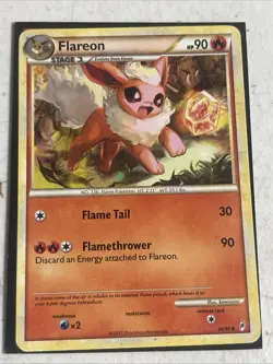 Pokemon Flareon Call of Legends 44/95 2011 Non Holo D - Image 1