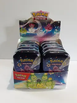 Pokemon Paldean Fates Mimi Tin Display (Empty/No Parks) - Image 1