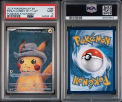 2023 Pokemon Promo S&V Black Star Pikachu with Grey Felt Hat x Van Gogh PSA 9 - Image 5