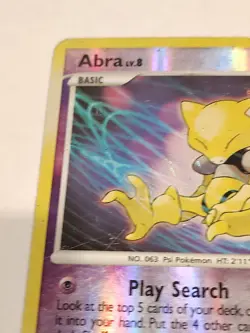Abra LV.8 - Mysterious Treasures - 69/123 - Reverse Holo Pokemon TCG - Image 2