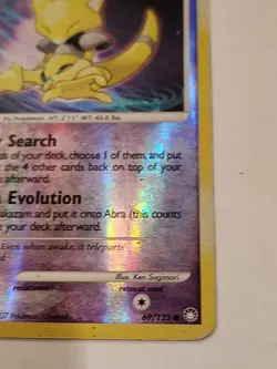 Abra LV.8 - Mysterious Treasures - 69/123 - Reverse Holo Pokemon TCG - Image 4