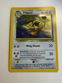 Pidgeot 8/64 Jungle Set Holo Rare Pokemon WOTC Played - Image 1