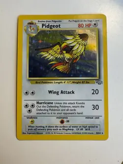 Pidgeot 8/64 Jungle Set Holo Rare Pokemon WOTC Played - Image 2