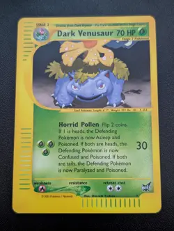 Pokemon TCG Dark Venusaur Best of Game 7/9 Regular Promo Promo - Image 1