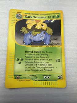 Pokemon Dark Venusaur #7 Best of Game Promo Rare 2003 LP Condition - Image 1