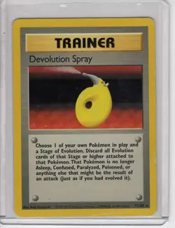 Damaged Pokemon TCG Base Set Devolution Spray Shadowless 72/102 - Image 1
