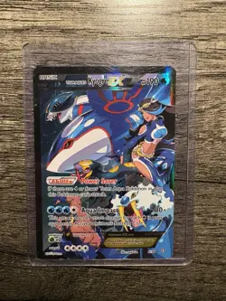 Pokemon TCG Team Aqua's Kyogre-EX Double Crisis Holo Card 6/34 NM - Image 1