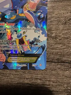 Pokemon TCG Team Aqua's Kyogre-EX Double Crisis Holo Card 6/34 NM - Image 2