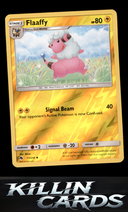 Reverse Holofoil Flaaffy 77/214 Pokemon Uncommon SM - Lost Thunder Card NM - Image 1