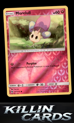 Reverse Holofoil Morelull 147/214 Pokemon Common SM - Lost Thunder Card NM - Image 1
