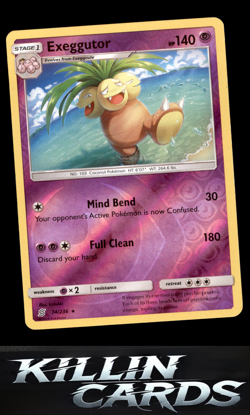Reverse Holofoil Exeggutor 74/236 Pokemon Rare SM - Unified Minds Card NM - Image 1