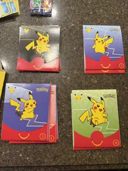 Pokemon 25th Anniversary 2021 McDonald’s Non Holo Promo Card and Toys 24/25 Set - Image 4