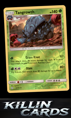 Reverse Holofoil Tangrowth 6/236 Pokemon Uncommon SM - Cosmic Eclipse Card NM - Image 1