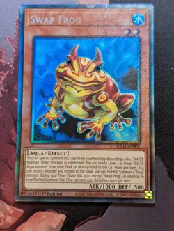 Swap Frog RA03-EN005 Collector’s Rare 1st Edition YuGiOh TCG Card - Image 1