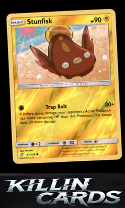 Reverse Holofoil Stunfisk 67/236 Pokemon Common SM - Unified Minds Card NM - Image 1