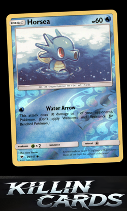 Reverse Holofoil Horsea 29/147 Pokemon Common SM - Burning Shadows Card NM - Image 1