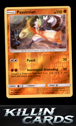 Reverse Holofoil Passimian 79/147 Pokemon Rare SM - Burning Shadows Card NM - Image 1