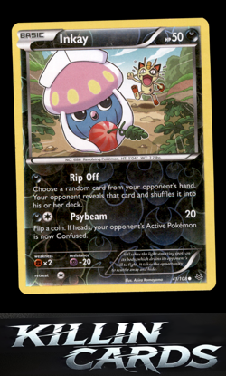 Reverse Holofoil Inkay 41/108 Pokemon Common XY - Roaring Skies Card NM - Image 1
