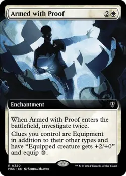 Armed with Proof (Extended Art) - Light Play MTG - Image 1