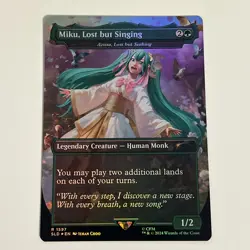 Miku, Lost but Singing / Azusa, Lost but Seeking (1597) Foil English MTG SL NM - Image 1
