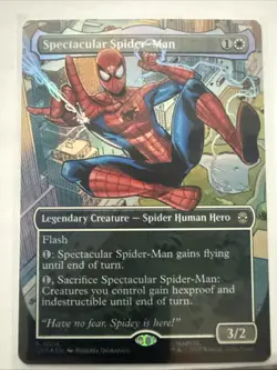 MTG Spectacular Spider-Man 0014 Foil (Borderless) Marvel's Spider-Man NM SPM - Image 1
