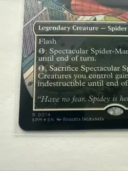 MTG Spectacular Spider-Man 0014 Foil (Borderless) Marvel's Spider-Man NM SPM - Image 2