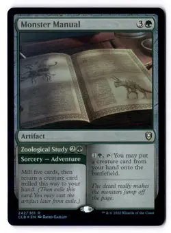 Monster Manual NM* FOIL Commander Baldurs Gate 242/361 mtg -UnltdCards - Image 1