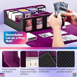 Ultimate Trading Card Storage Box - Holds 2400+ MTG Decks, Removable Toploader - Image 5