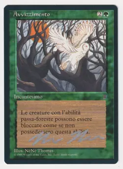 Silver Signed Italian Deadfall LP Legends Artist NeNe Thomas 1995 WOTC MTG Magic - Image 1