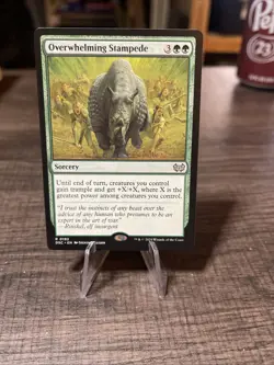 Overwhelming Stampede Commander 2019 Regular Magic The Gathering Mtg - Image 1