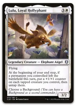 Lulu, Loyal Hollyphant #32 (NM) Baldur's Gate CLB Magic MTG - Image 1