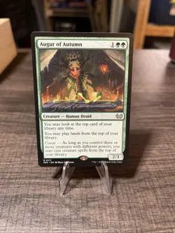 MTG Augur of Autumn (168/553) Innistrad Midnight Hunt NM FOIL - Image 1
