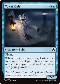 MTG (x4) Tower Geist (x4) Playset (Innistrad Remastered C#093) NM/LP - Image 1