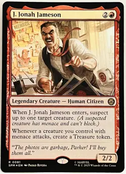 J. Jonah Jameson -#81-MTG-Marvel's Spider-Man-Regular-NM - Image 1