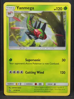Yanmega #3/156 SM - Ultra Prism Normal Uncommon Pokemon - LP - Image 1
