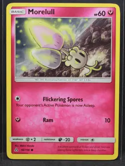 Morelull #92/156 SM - Ultra Prism Normal Common Pokemon - LP2 - Image 1