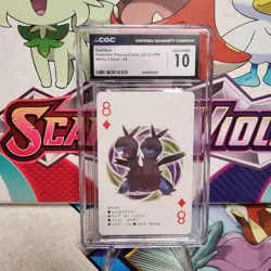 CGC 10 Zweilous 8 of Diamonds White 2 Deck 2012 - Pokemon - SHIPS FAST - Image 1