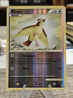 2010 Pokemon, HGSS Triumphant, #71/102 Pidgey, Reverse Holo Common - Image 1